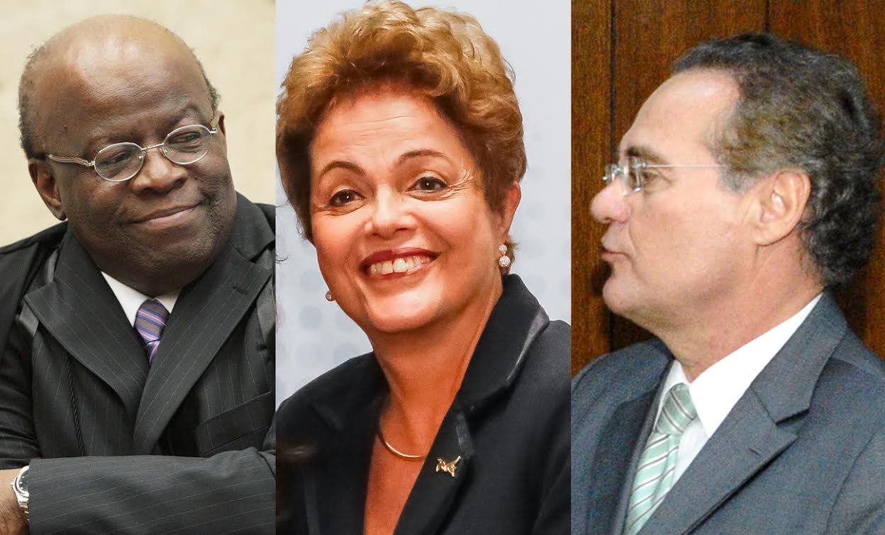 Joaquim Barbosa, Dilma e Renan Calheiros