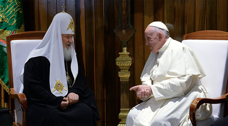 Papa Francisco e Patriarca russo Kirill se reúnem