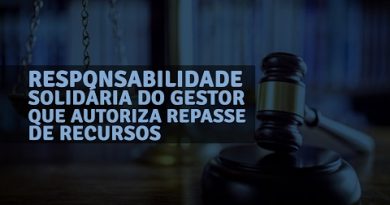 Video Jacoby Fernandes - Responsabilidade solidária do gestor que autoriza repasse de recursos